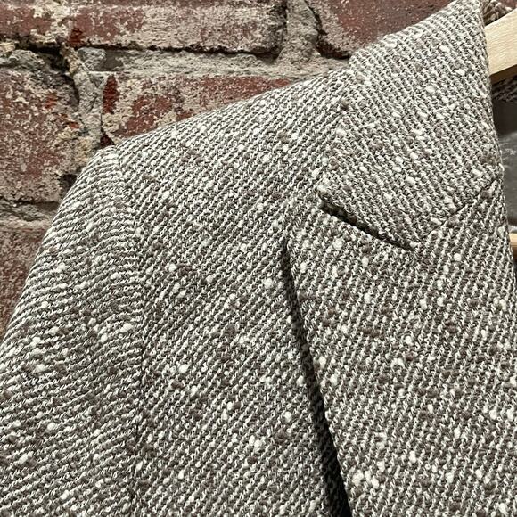 Escada Brikenan Blazer Jacket in Taupe Virgin Wool Size 42 - Picture 2 of 4